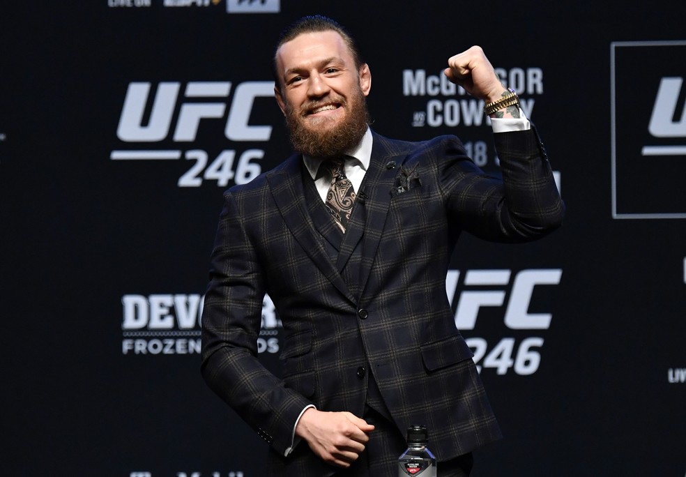 Conor McGregor fez sua última luta em janeiro de 2020, no UFC 246, contra Donald Cerrone — Foto: Getty Images