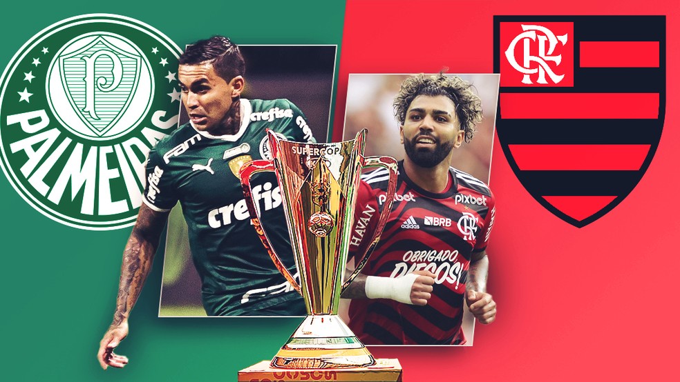 Flamengo x Palmeiras: veja onde assistir e prováveis escalações
