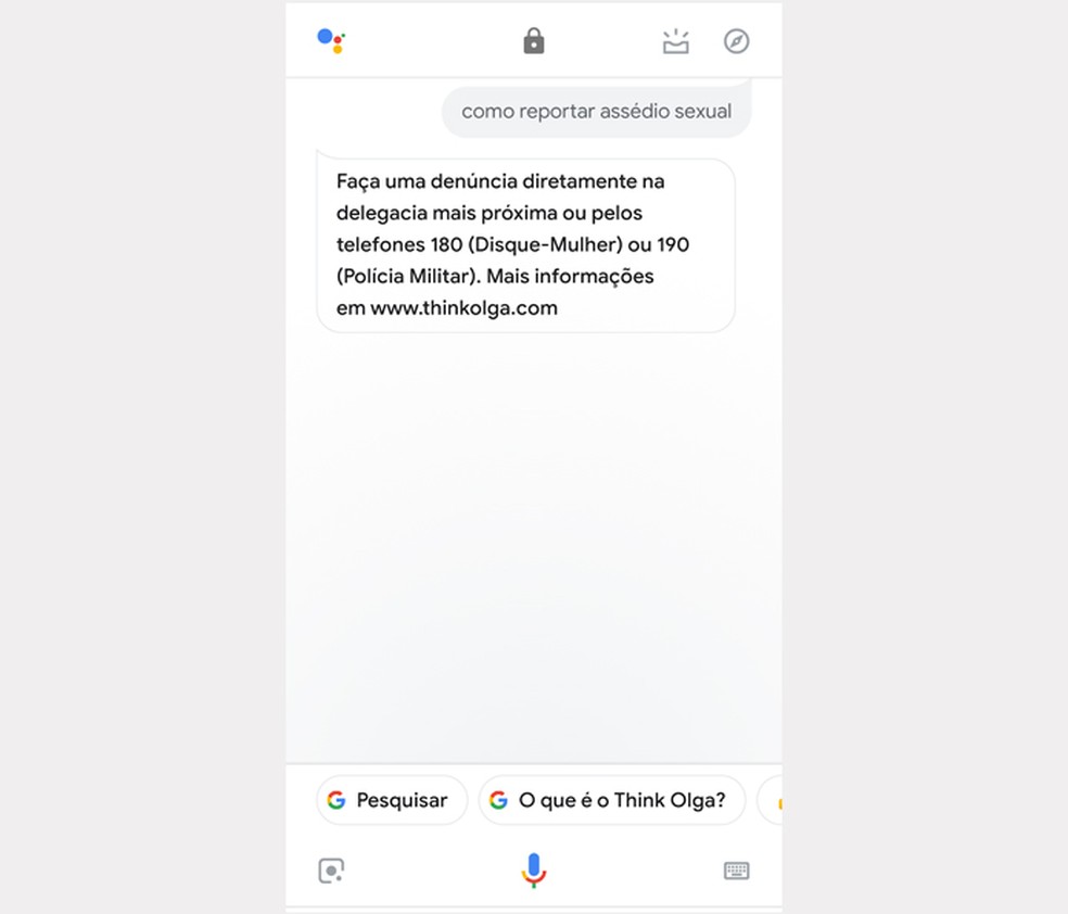 Google Assistente tem suporte para denúncia em casos de assédio — Foto: Divulgação/Google