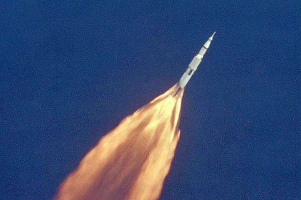 O foguete Saturn V (Foto: Divulgação / NASA)