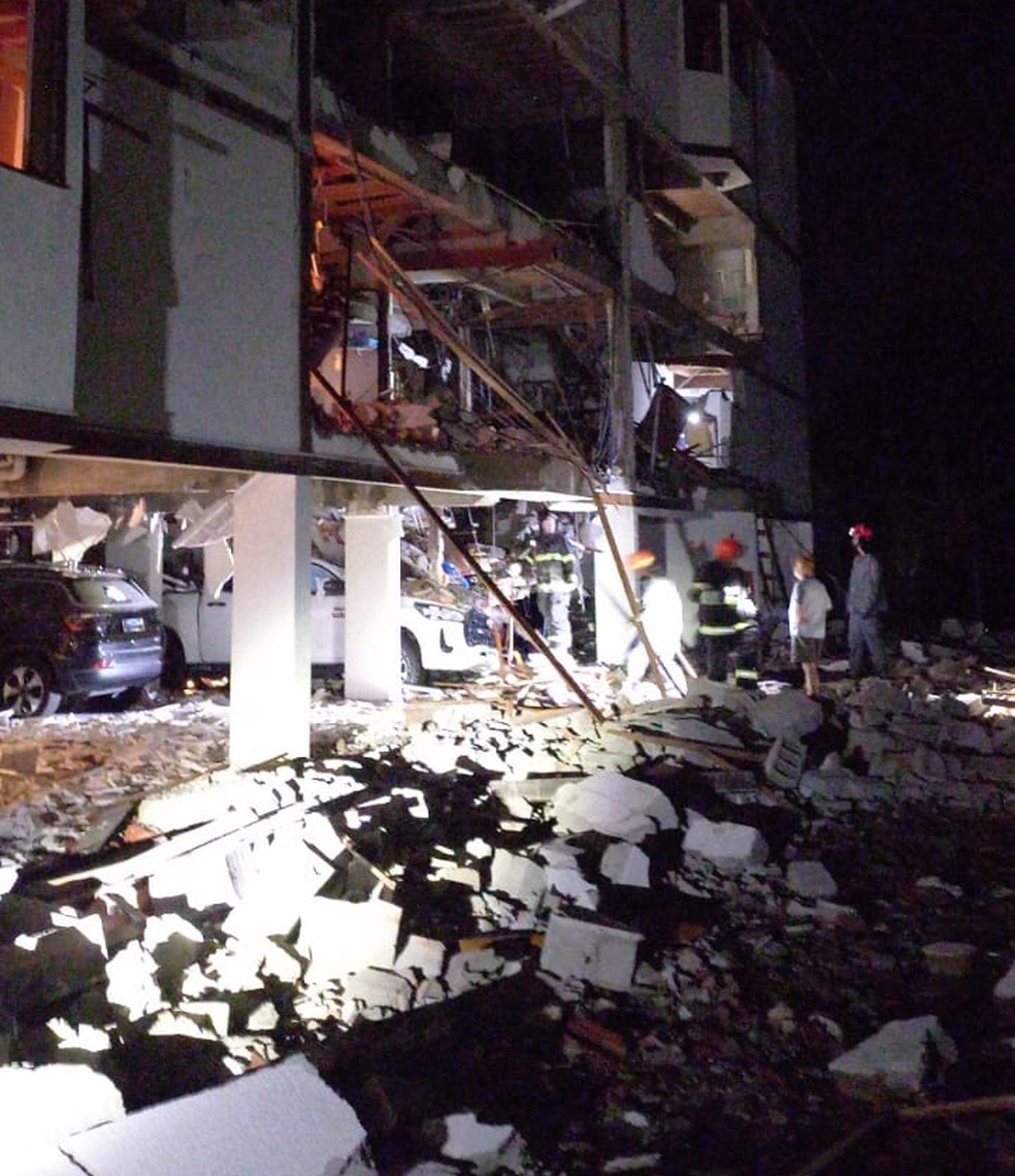 Explosão em condomínio atinge 10 apartamentos em Campos do Jordão — Foto: Arquivo Pessoal