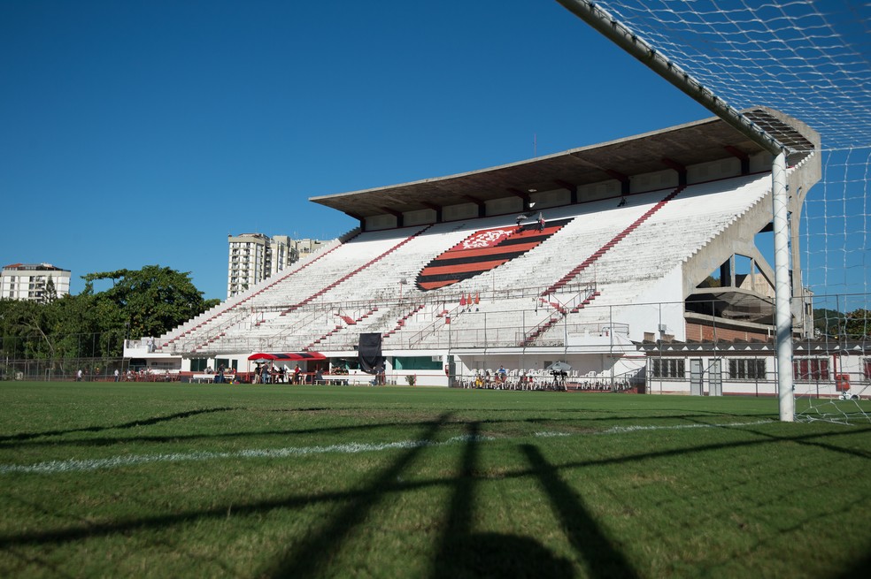 Arquibancada Gávea Flamengo ginásio Togo Renan Soares — Foto: Alexandre Vidal/Flamengo