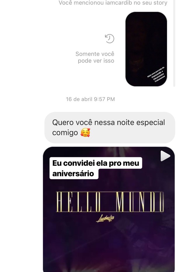 Ludmilla pira com Cardi B no Instagram (Foto: reprodução/Instagram)