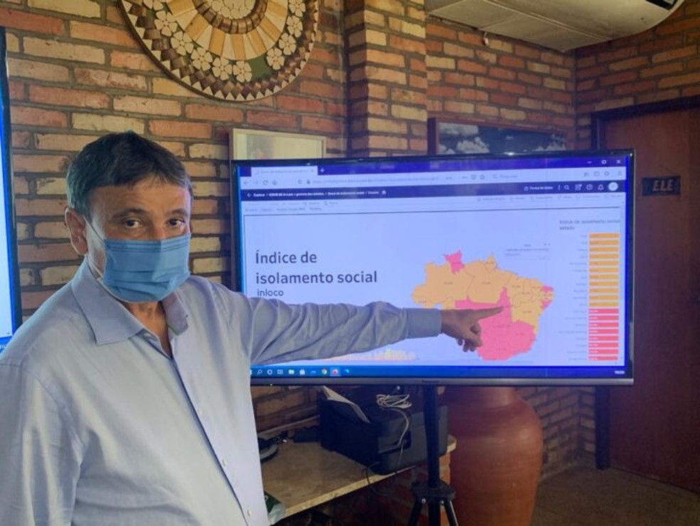 Governador comemorou e agradeceu isolamento social no Piauí — Foto: Divulgação