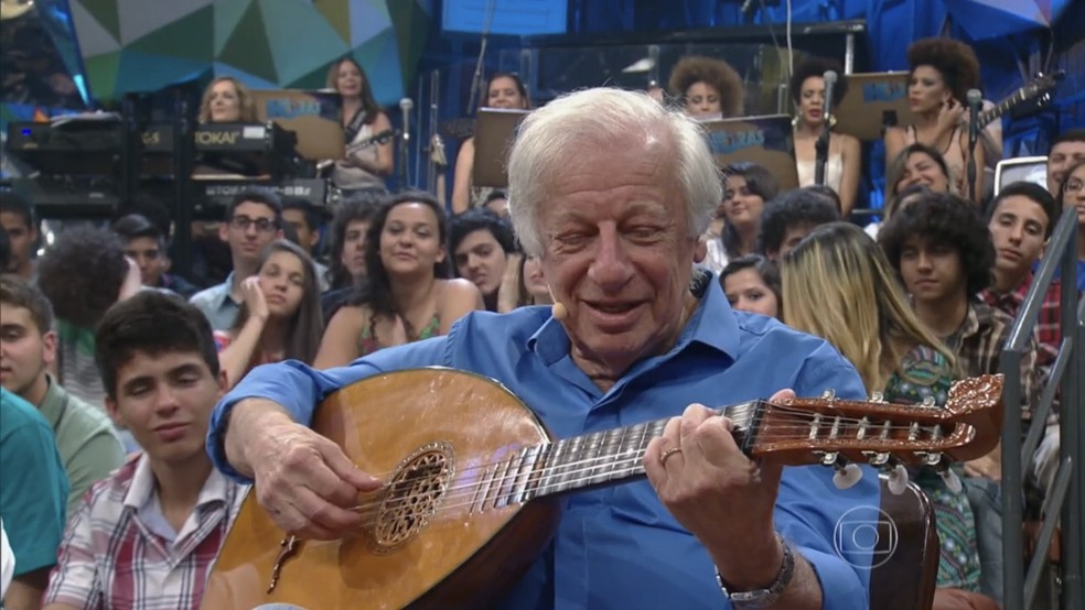 Juca Chaves no Altas Horas, da TV Globo, em 2015 — Foto: Reprodução/TV Globo