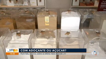 Nutricionista explica os efeitos e as diferenças entre açúcar e adoçante