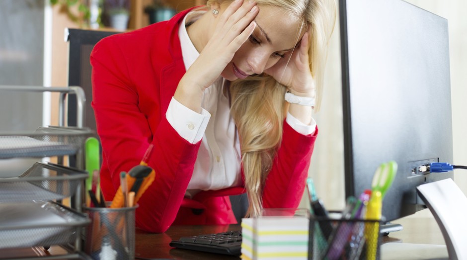 Altas taxas de estresse são perigosas para a produtividade e para a saúde (Foto: Thinkstockphotos)