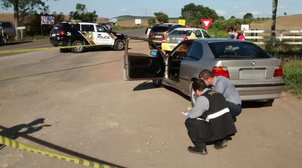 Coronel da PM Valdir Coppeti Ã© executado em Ponta Grossa â€” Foto: FÃ¡bio Ã‚ngelo/RPC Ponta Grossa