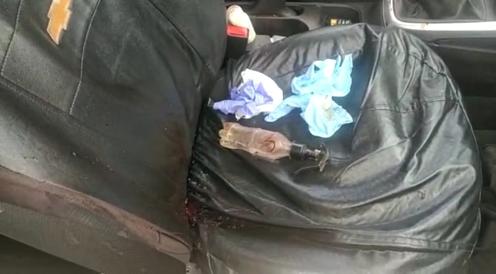 Motorista de aplicativo é esfaqueado por passageiro após desentendimento em Andradina (SP) — Foto: Polícia Militar/Divulgação