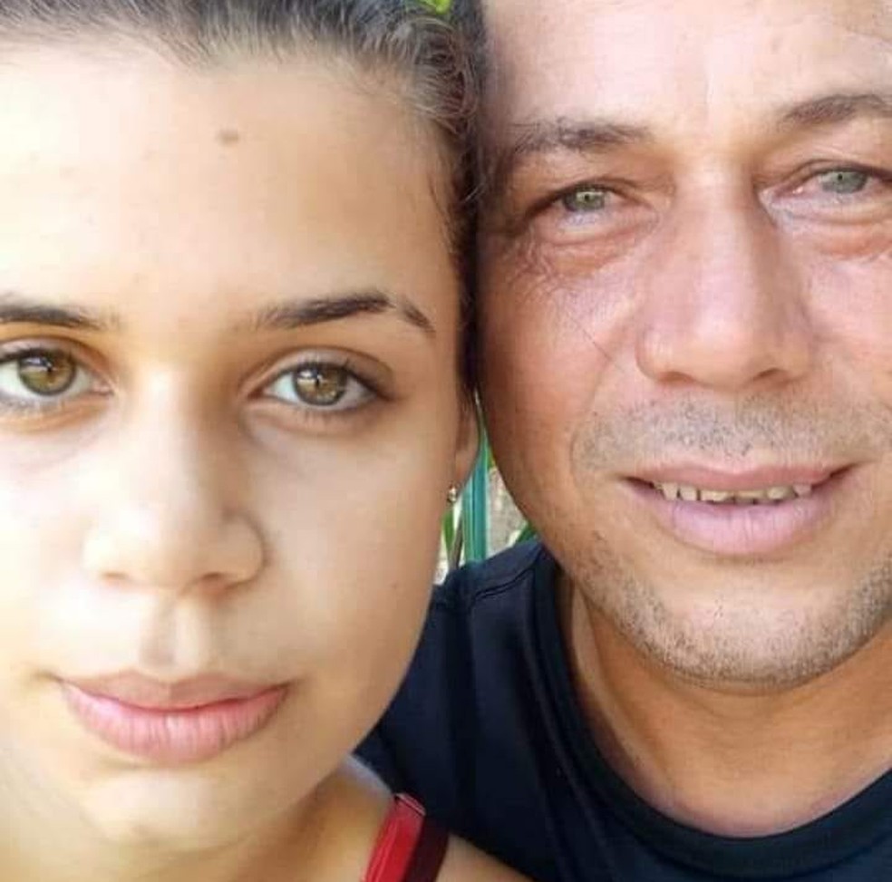 Laryssa Victoria e o pai, Carlos Aparecido Rossato — Foto: Redes Sociais/Reprodução