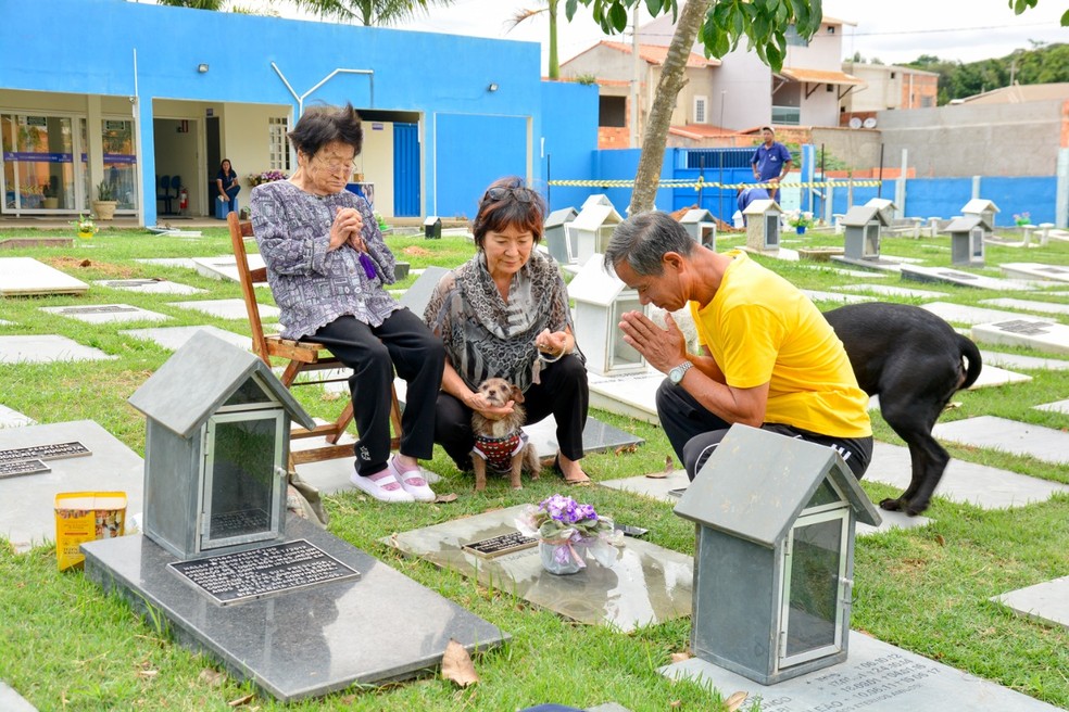 No momento difícil para as famílias, elas são acolhidas com carinho e respeito — Foto: Cemitério e Crematório dos Animais A Reviver/Divulgação