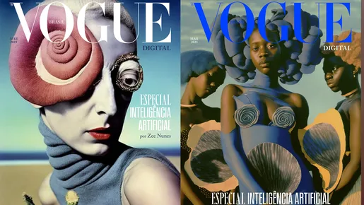 Veja 6 capas digitais da 'Vogue' desenvolvidas por meio de inteligência artificial