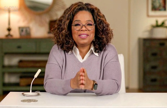 NEW YORK, NEW YORK - DECEMBER 19: In this screengrab released on December 19th Oprah Winfrey during Global Citizen Prize Awards Special Honoring Changemakers In 2020 Shaping The World We Want on December 19, 2020 in New York City. (Photo by Getty Images/G (Foto: Getty Images for Global Citizen)
