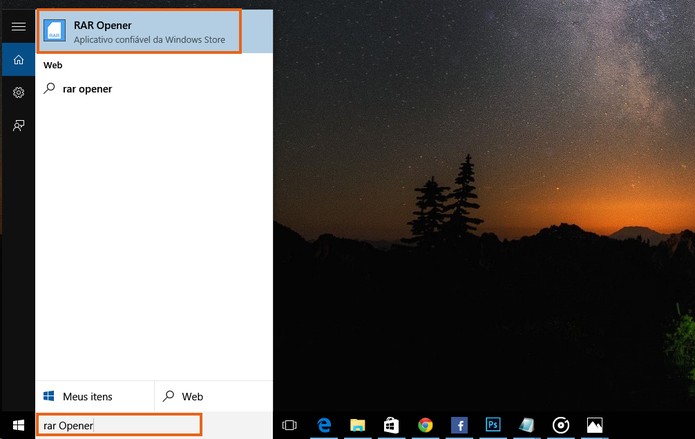 Busque pelo aplicativo que deseja desinstalar na barra de pesquisa do Windows 10 (Foto: Reprodução/Barbara Mannara)