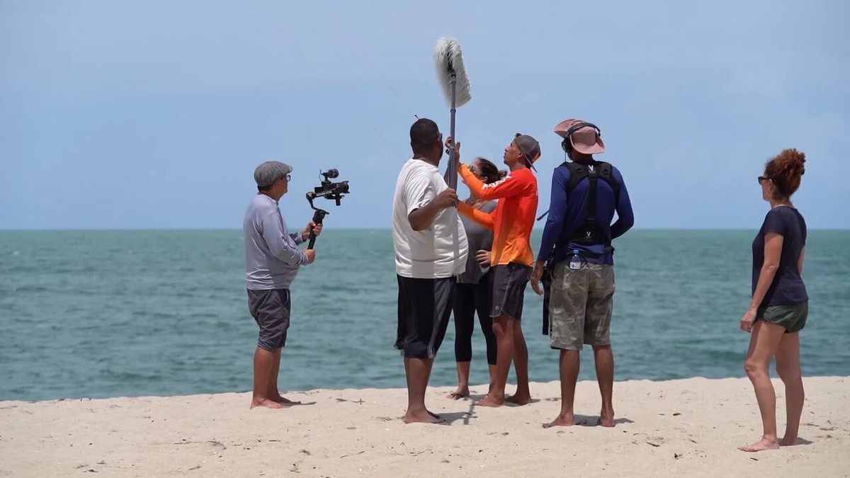 Equipe de reportagem mostra os bastidores das gravações no litoral do Piauí para o Globo Repórter 