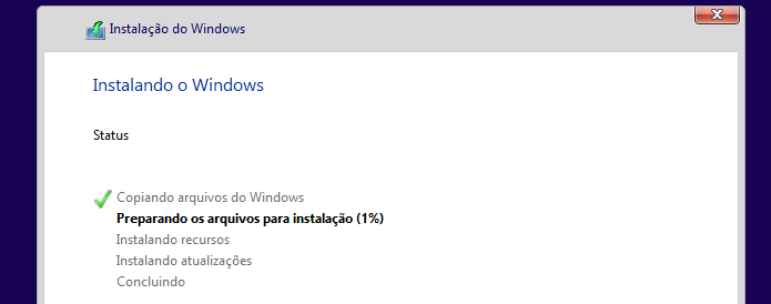 Instalando o outro Windows (Foto: Reprodução/Edivaldo Brito)