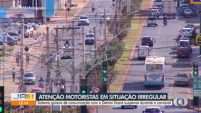 Sistema goiano de comunicao com o Detran ficar suspenso durante o carnaval