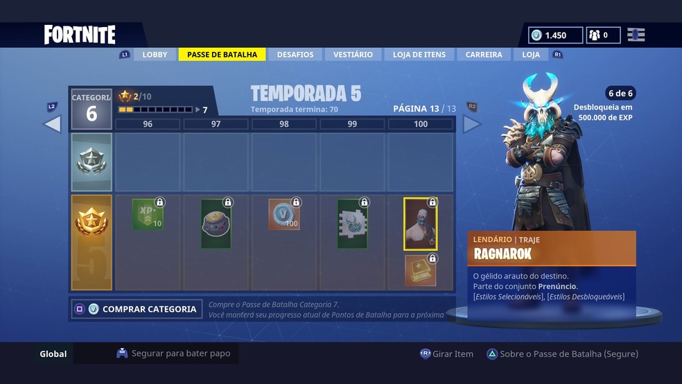 Confira as skins da quinta temporada de Fortnite (Foto: Reprodução/Felipe Vinha)