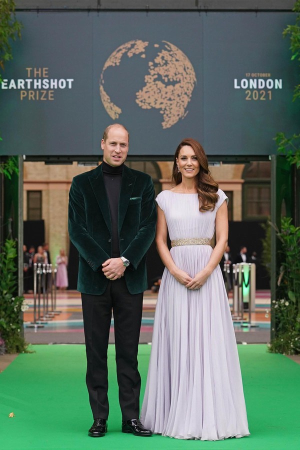 Príncipe William e Kate Middleton posam no evento de sustentabilidade Earthshot Prize Awards 2021 (Foto: Kensington Royal/@DukeandDuchessofCambridge)