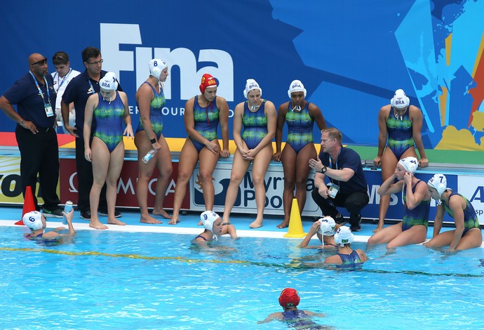 Seleção brasileira polo aquático Mundial (Foto: Sátiro Sodré)
