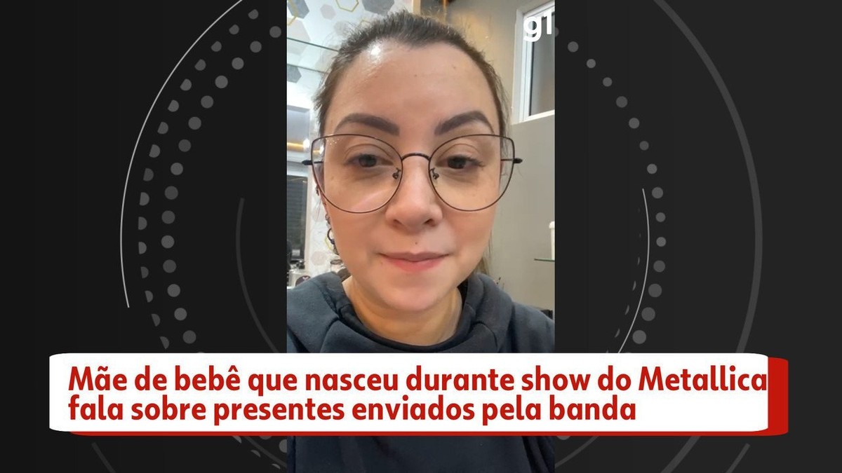 ‘A gente marcou a história deles e eles a nossa’, diz mãe de bebê que nasceu durante display do Metallica no Paraná |  Paraná