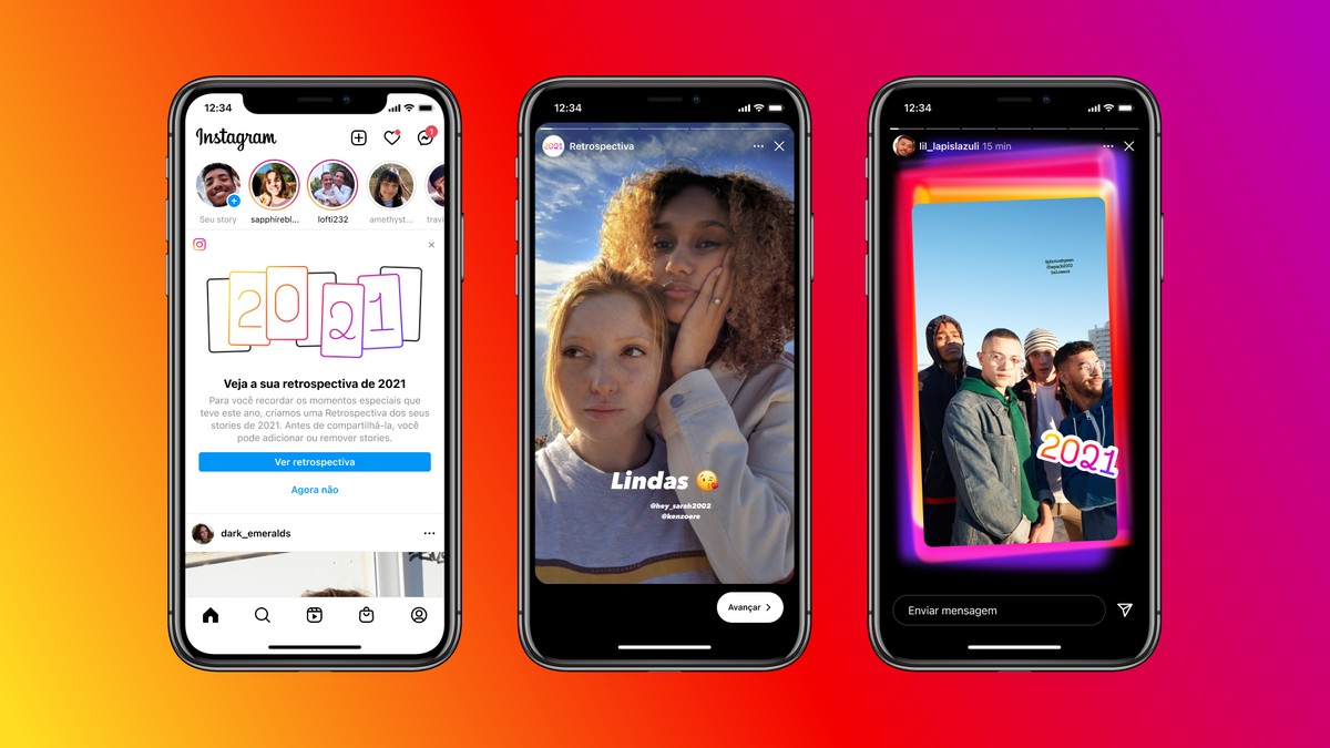 Instagram e Facebook lançam recursos para usuários criarem suas retrospectivas de 2021 | Tecnologia
