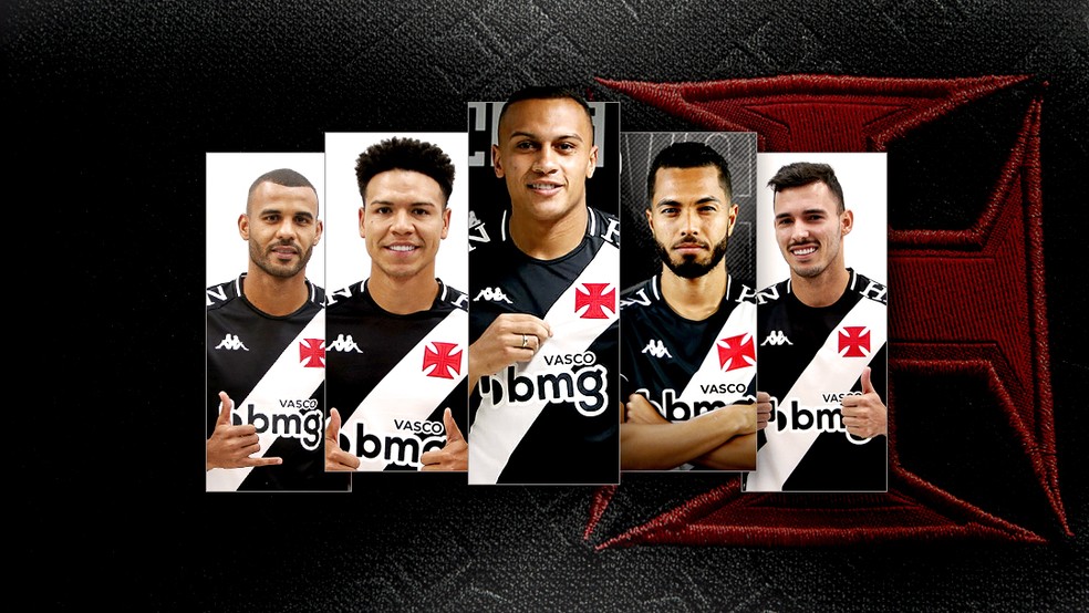 Ernando, Marquinhos Gabriel, L�o Jab�, Morato e Zeca s�o os refor�os do Vasco � Foto: Editoria de arte/ge