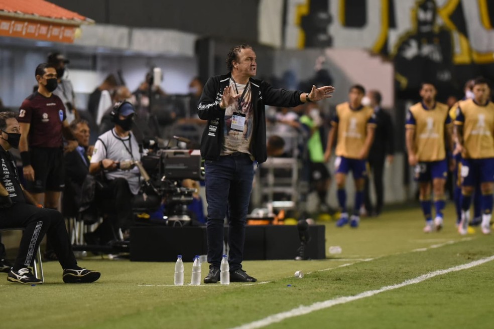 Cuca comandou, com maestria, o Santos rumo à final da Libertadores — Foto: Santos FC / divulgação