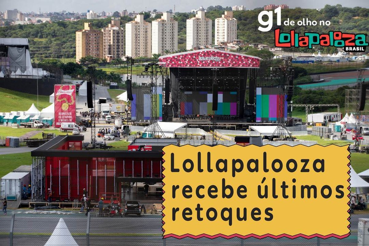 VÍDEO: Lollapalooza recebe os últimos retoques e volta com a mesma estrutura em Interlagos |  Lollapalooza 2022