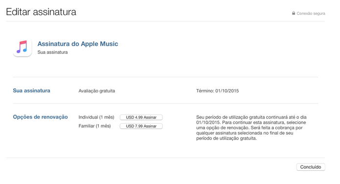 Acesse a aba Ajustes e depois Assinaturas no iTunes para Mac ou Windows (Foto: Reprodu??o/Apple)
