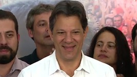 Haddad promete fazer oposiÃ§Ã£o e pede 'coragem' (ReproduÃ§Ã£o/TV Globo)