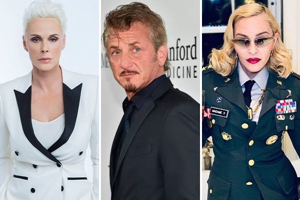 Brigitte Nielsen, Sean Penn e Madonna (Foto: Instagram/Getty Images/Instagram)