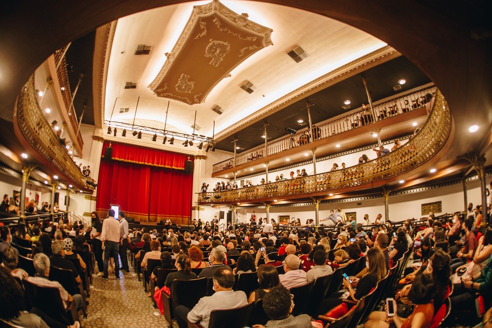 Teatro Alberto Maranhão, reaberto em 2022 em Natal — Foto: Luana Tayze