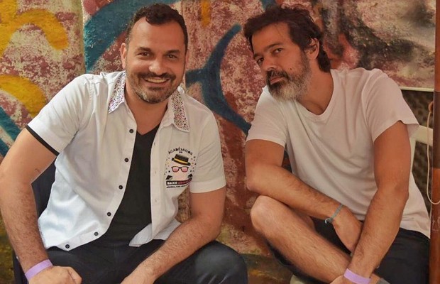 Alê Youssef, fundador do bloco, e Bruno Mazzeo (Foto: Reprodução/Instagram)