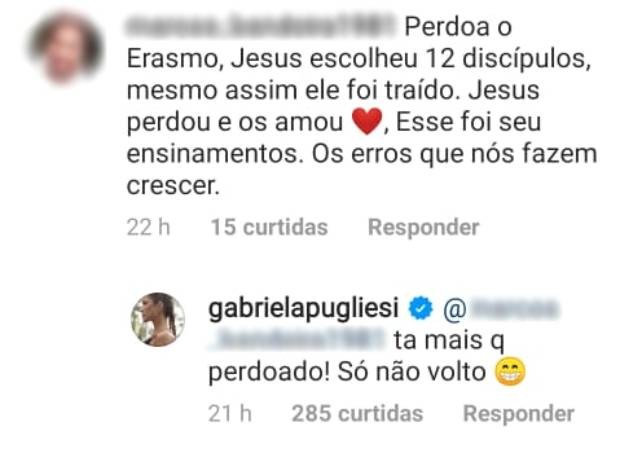 Gabriela Pugliesi fala do ex, Erasmo Viana (Foto: Reprodução/Instagram)