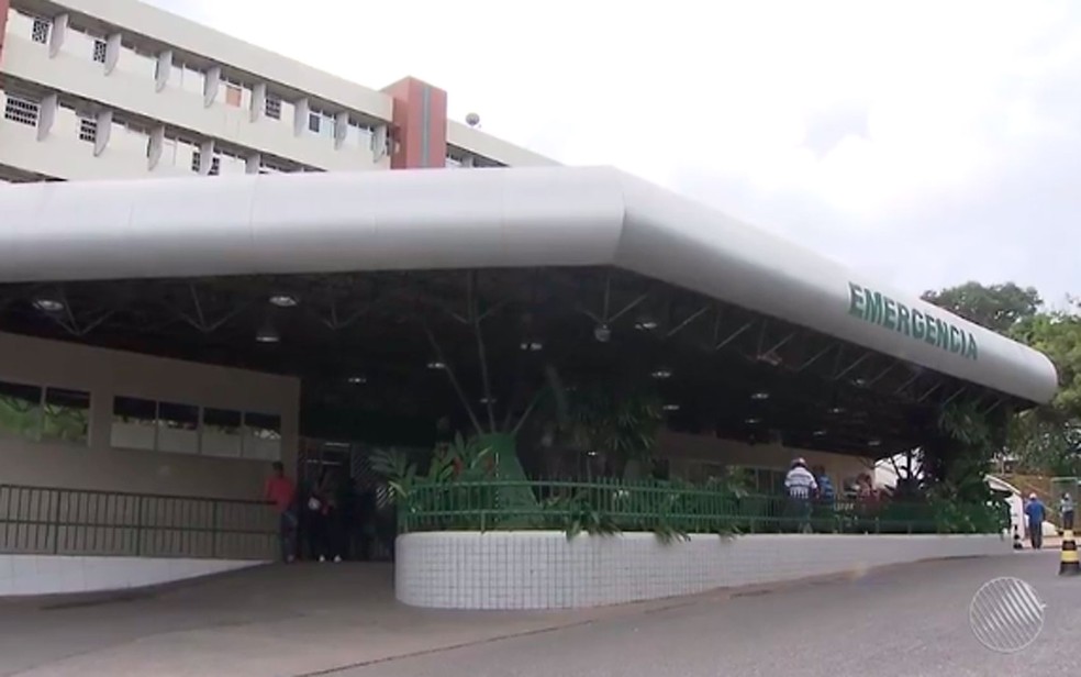 Criança estava internada no Hospital Geral do Estado (HGE), em Salvador (Foto: Reprodução/ TV Bahia)