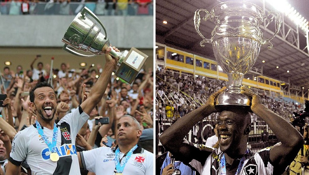 NenÃª e Seedorf, personagens dos Ãºltimos tÃ­tulos cariocas de Vasco e Botafogo (Foto: Infoesporte)