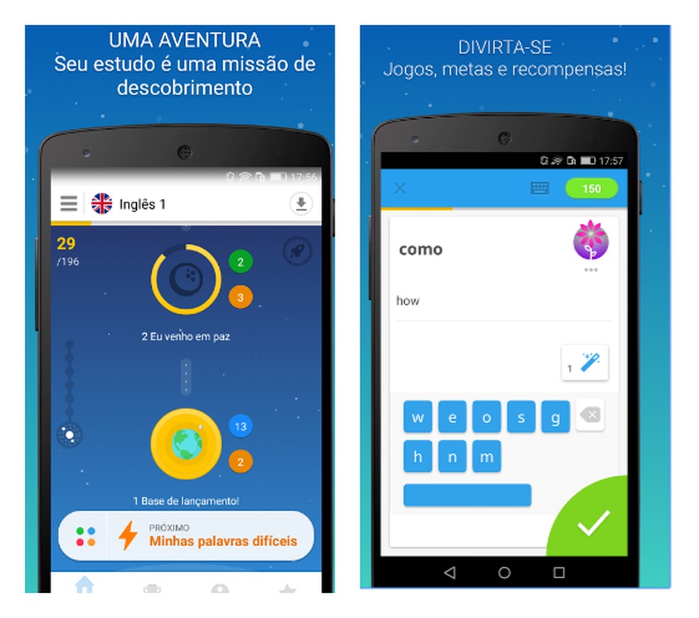 Com o Memrise,  também é possível praticar a tradução de palavras do inglês para o português (Foto: Divulgação/Play Store)