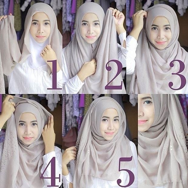 No @chichijab, usuária ensina como usar o véu muçulmano em cinco passos (Foto: Reprodução / Instagram)