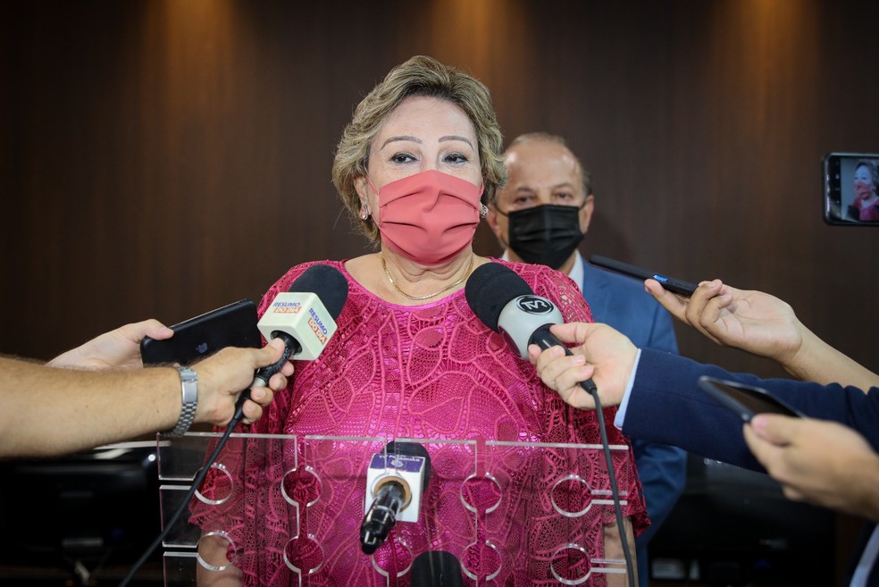 Maria Helena Póvoas assumiu o governo de Mato Grosso nesta sexta (29) — Foto: Secom-MT