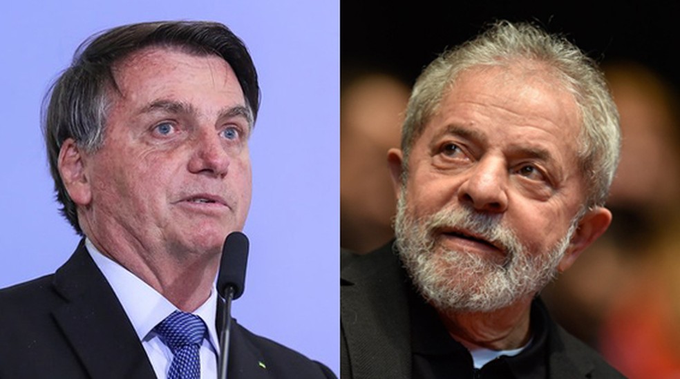 Bolsonaro e Lula — Foto: PR e AFP