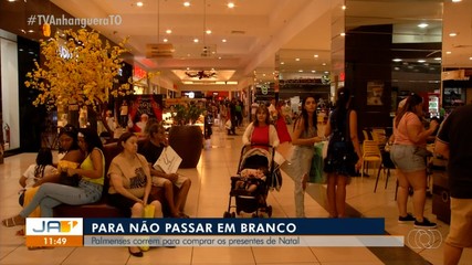 Palmenses lotam lojas da capital em busca dos presentes para o natal