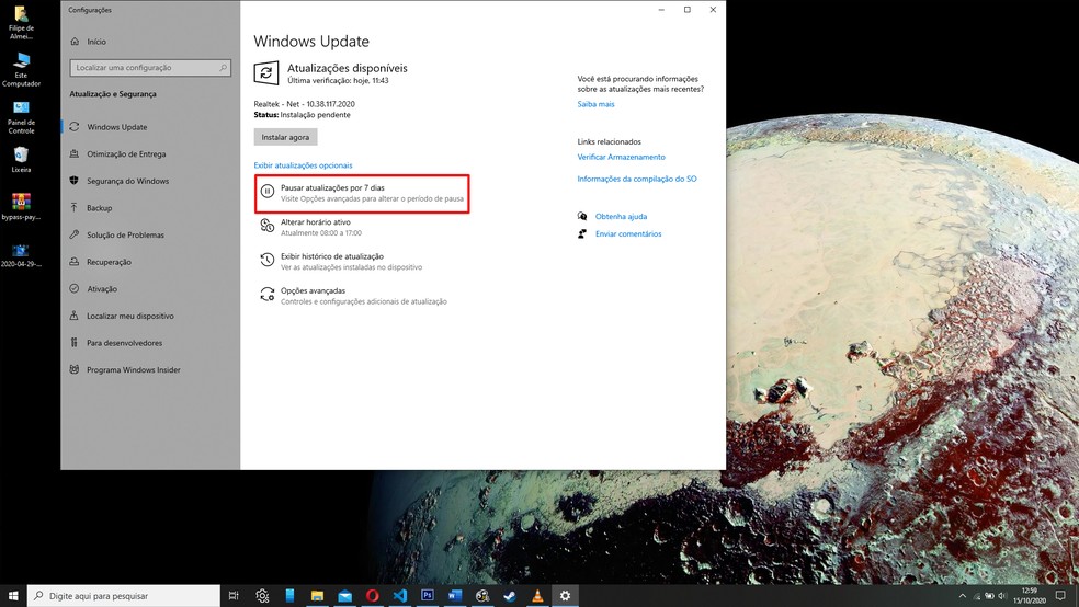 windows update no windows 10