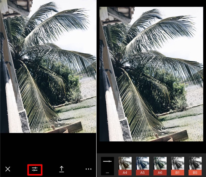 O VSCO Cam tem várias opções de filtro para tornar suas fotos para o Instagram mais "clean" (Foto: Carolina Ochsendorf/TechTudo )