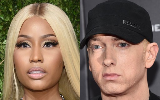 Após suposto namoro, Eminem paquera Nicki Minaj e cantora responde