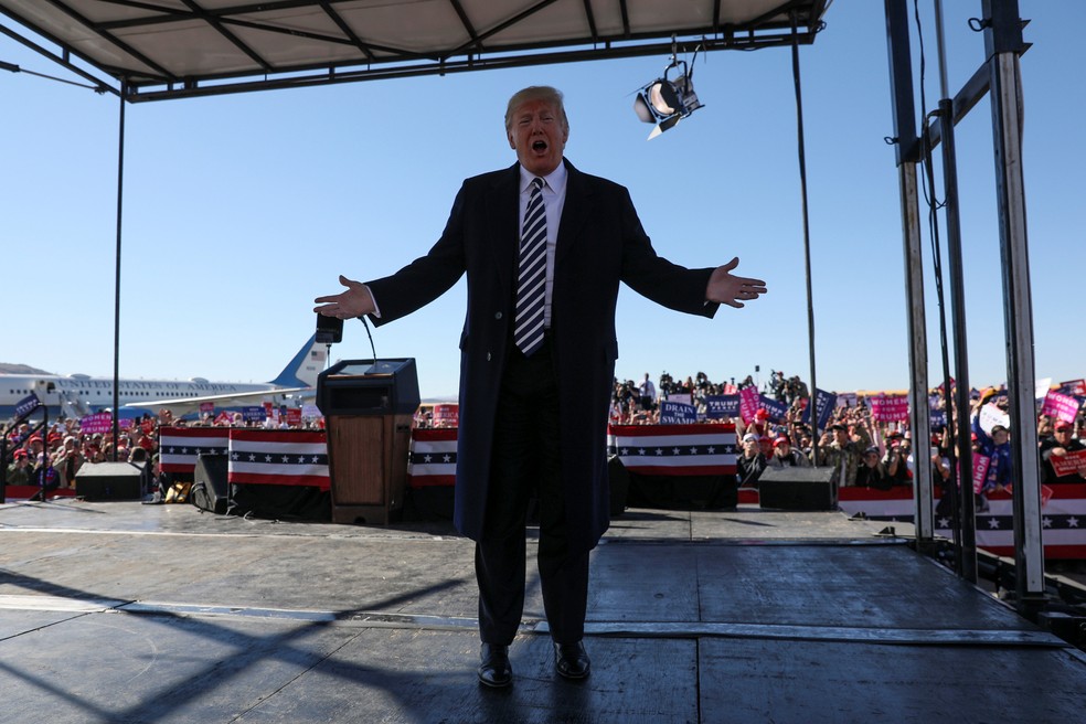 Trump participou de ato eleitoral em Nevada â€” Foto: Reuters