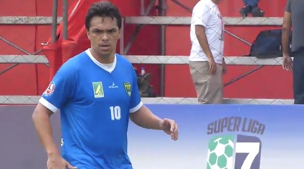 Rodrigo Mendes em a&ccedil;&atilde;o no futebol 7 &mdash; Foto: Reprodu&ccedil;&atilde;o