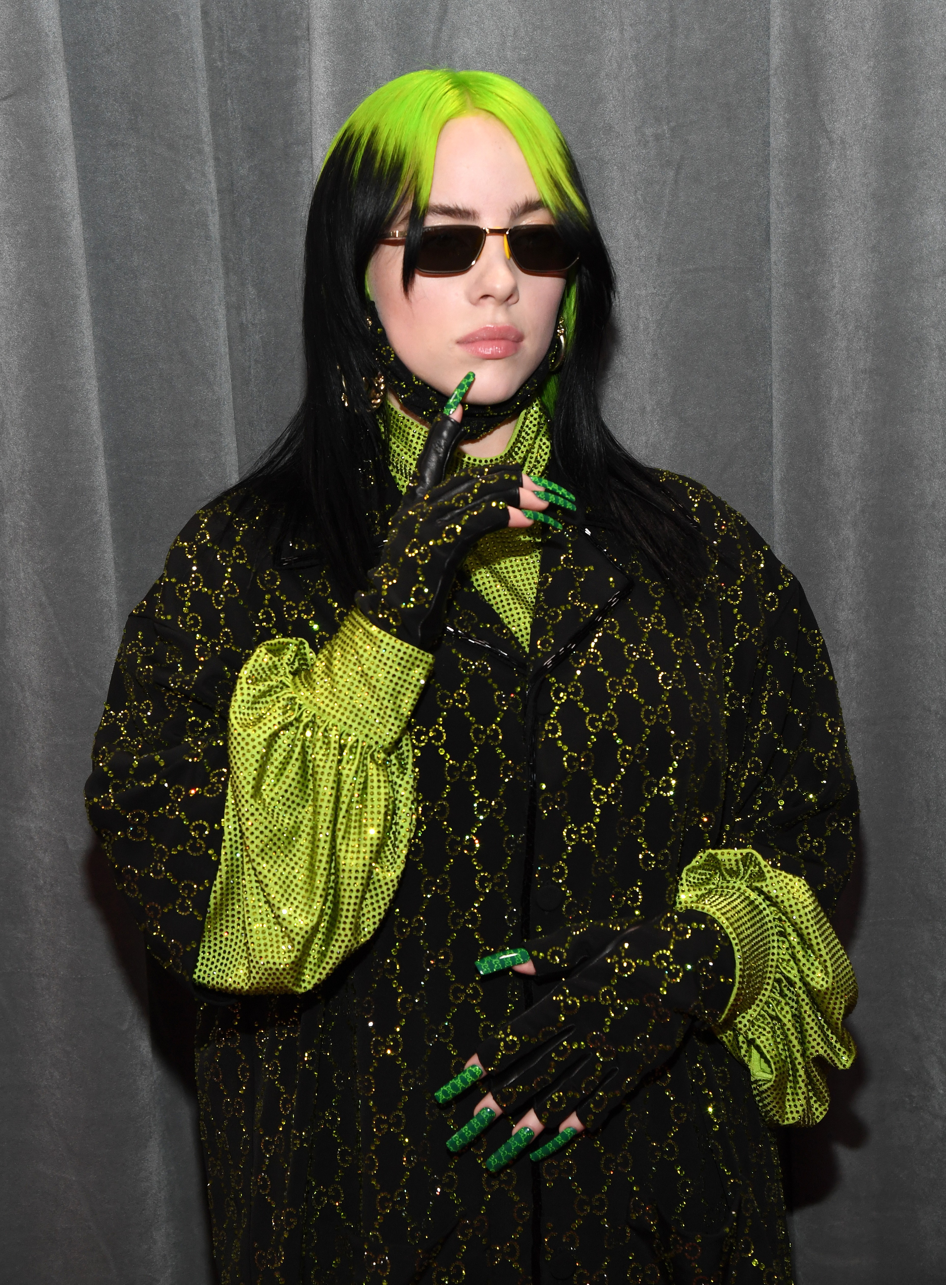 LOS ANGELES, CALIFORNIA - JANUARY 26: Billie Eilish attends the 62nd Annual GRAMMY Awards at STAPLES Center on January 26, 2020 in Los Angeles, California. (Photo by Kevin Mazur/Getty Images for The Recording Academy) (Foto: Getty Images for The Recording A)