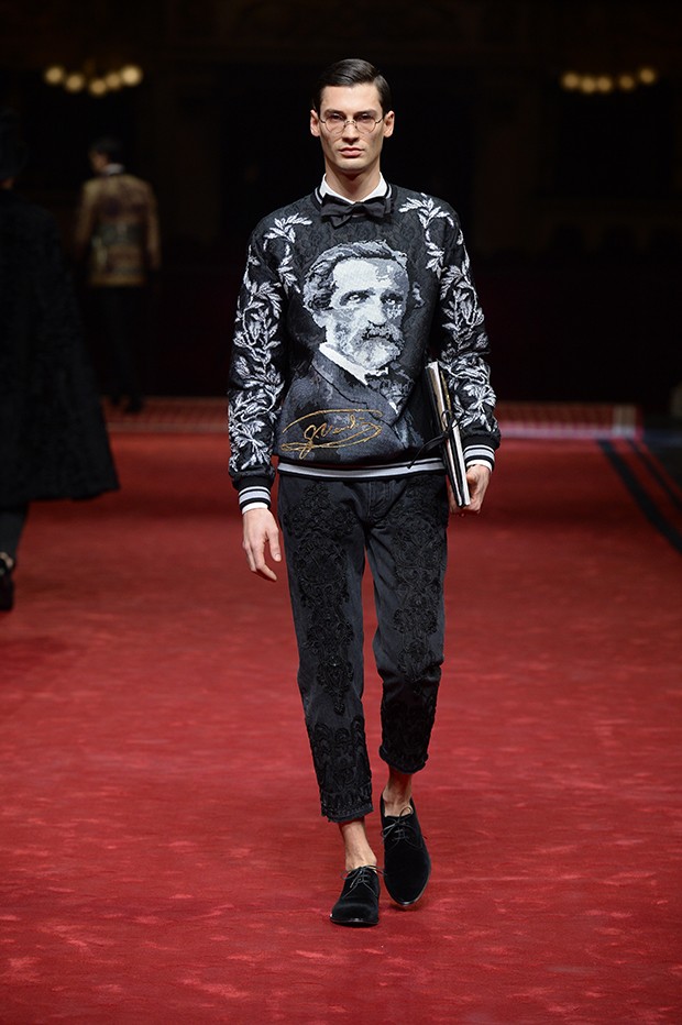 Verdi inspired both the setting and the look for D&G couture this season (Foto: DOLCE & GABBANA)