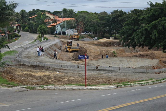 construção skate parque em maricá (Foto: Divulgação)